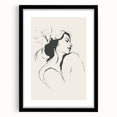 Minimalist Female Silhouette Art – Clean Line Sketch for Modern Decor