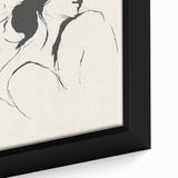 Minimalist Female Silhouette Art – Clean Line Sketch for Modern Decor