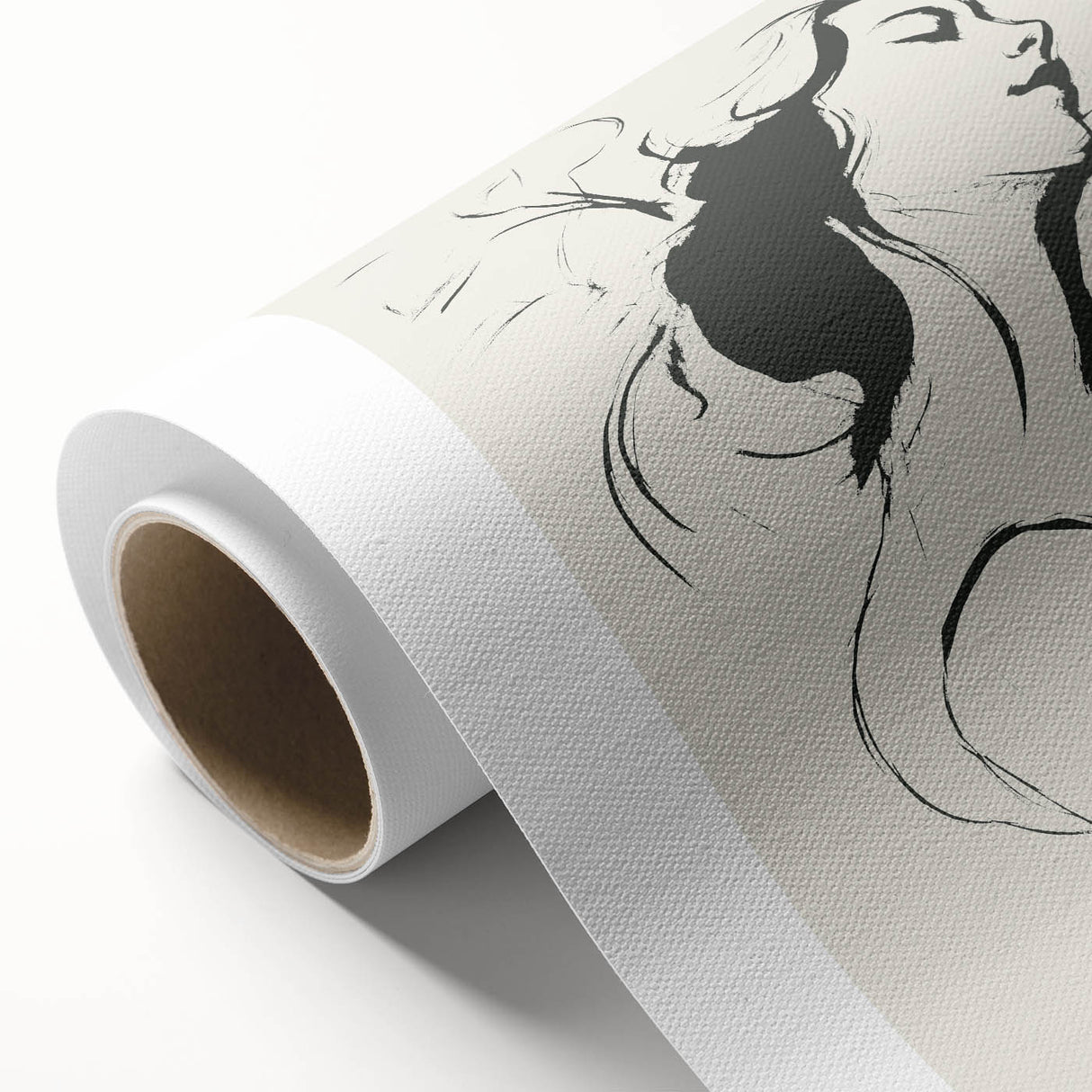 Minimalist Female Silhouette Art – Clean Line Sketch for Modern Decor