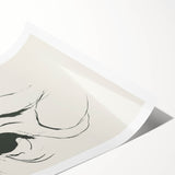 Minimalist Female Silhouette Art – Clean Line Sketch for Modern Decor