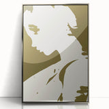 Modern Minimalist Silhouette Art – Bold and Elegant Female Portrait