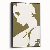 Modern Minimalist Silhouette Art – Bold and Elegant Female Portrait