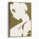 Modern Minimalist Silhouette Art – Bold and Elegant Female Portrait