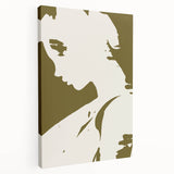 Modern Minimalist Silhouette Art – Bold and Elegant Female Portrait