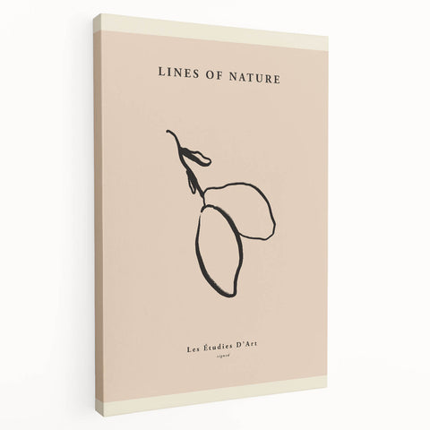 Minimalist Botanical Line Art – Simple Abstract Nature-Inspired Decor