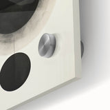 Minimalist Geometric Wall Art – Abstract Black and White Circle Design