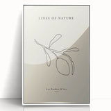 Minimalist Wall Art – Modern Nature-Inspired Line Drawing for Elegant Spaces