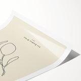 Minimalist Wall Art – Modern Nature-Inspired Line Drawing for Elegant Spaces