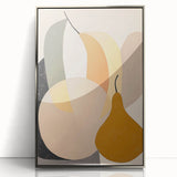 Modern Minimalist Art Print – Clean Line Abstract Pear Design