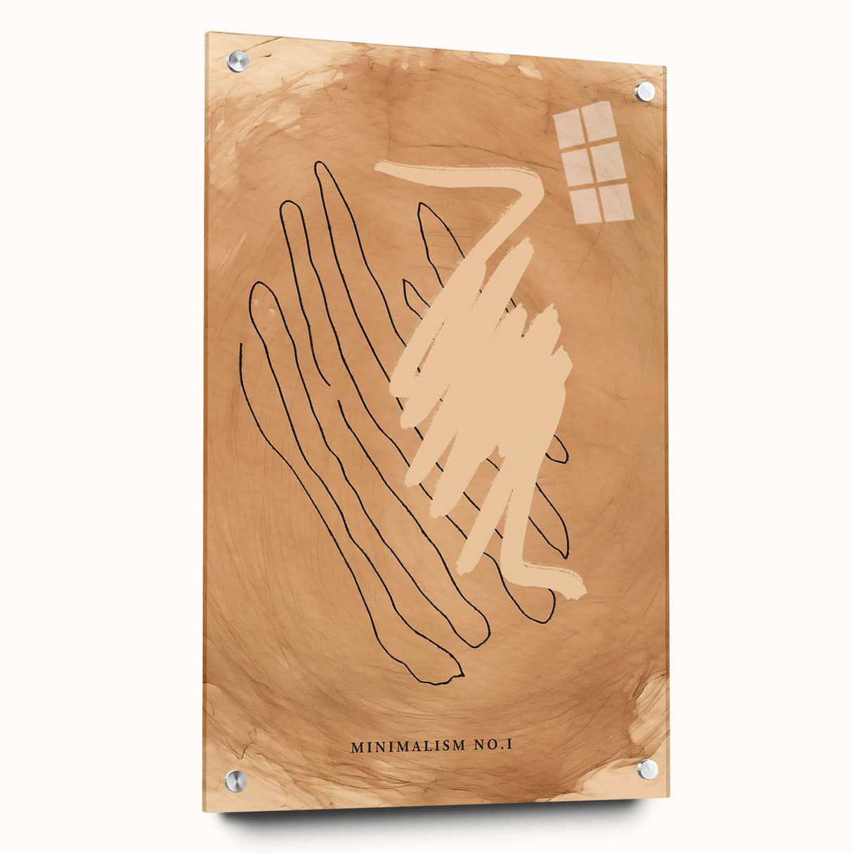 Minimalist Art Print – Abstract Clean Line Design in Neutral Tones
