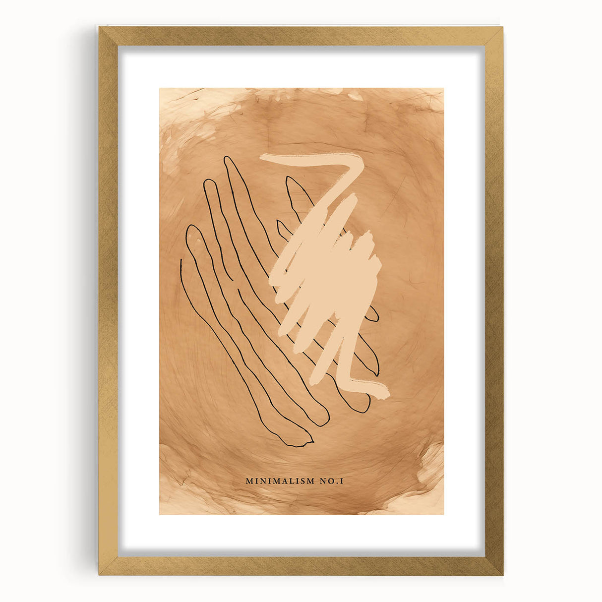 Minimalist Art Print – Abstract Clean Line Design in Neutral Tones