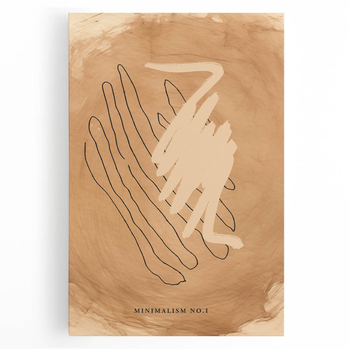 Minimalist Art Print – Abstract Clean Line Design in Neutral Tones