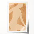 Minimalist Art Print – Elegant Silhouette in Earthy Tones