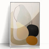 Modern Minimalist Art – Abstract Geometric Shapes in Earthy Tones