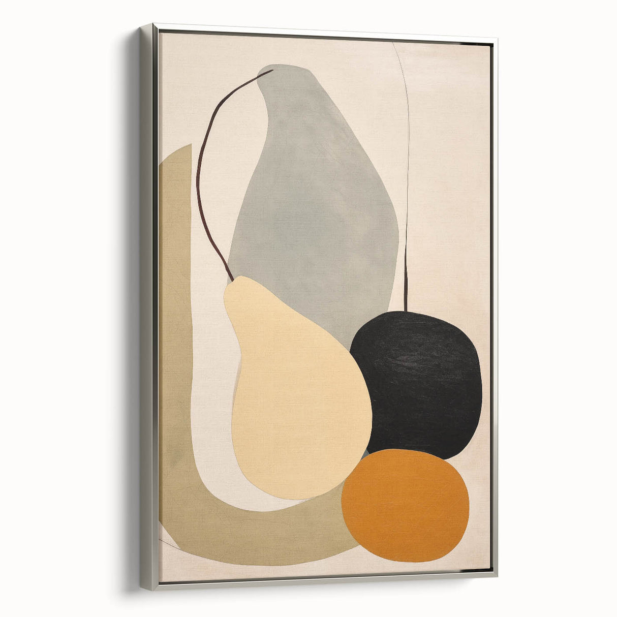 Modern Minimalist Art – Abstract Geometric Shapes in Earthy Tones