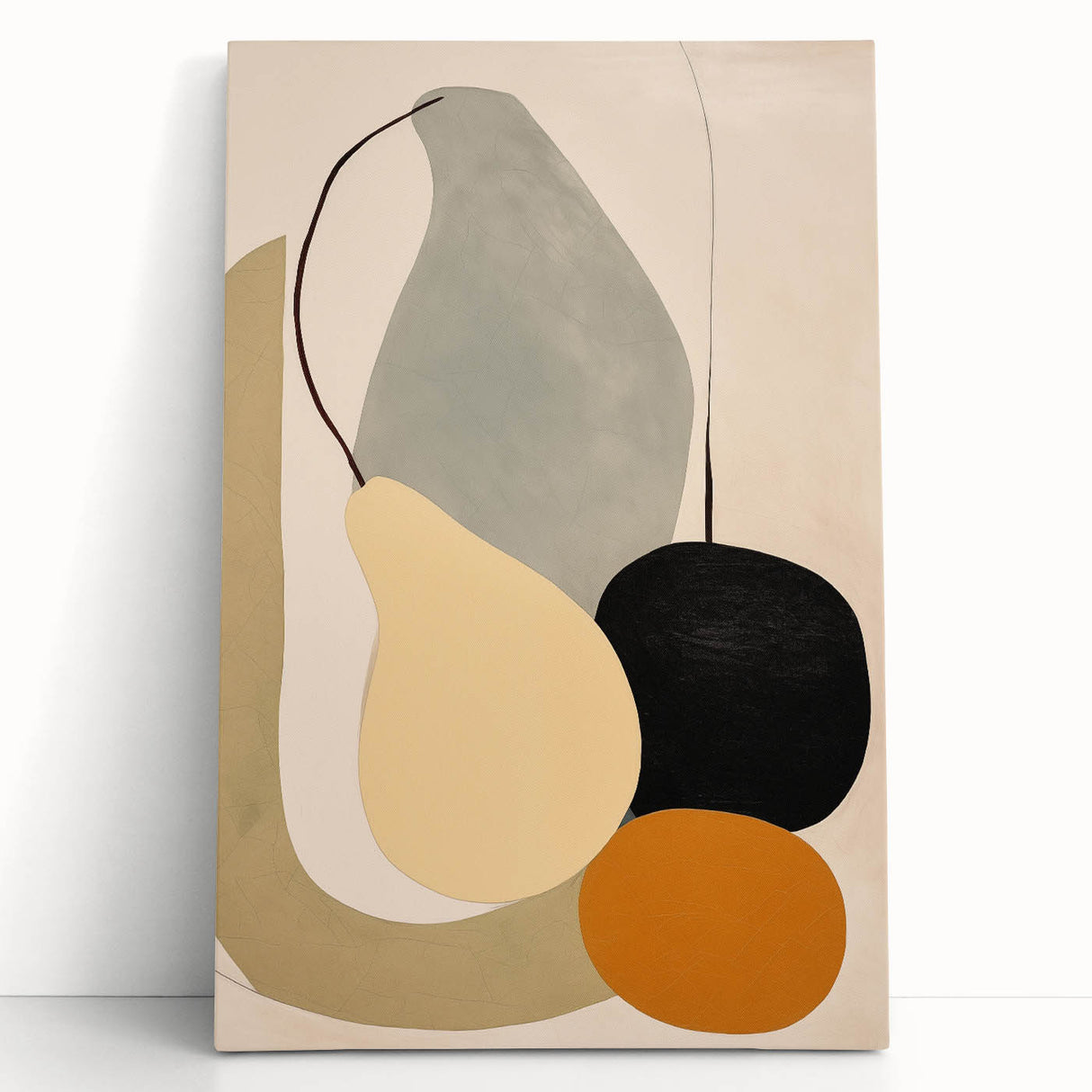 Modern Minimalist Art – Abstract Geometric Shapes in Earthy Tones