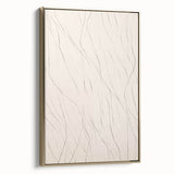 Minimalist Wall Art – Abstract Clean Line Pattern in Neutral Tones