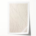Minimalist Wall Art – Abstract Clean Line Pattern in Neutral Tones