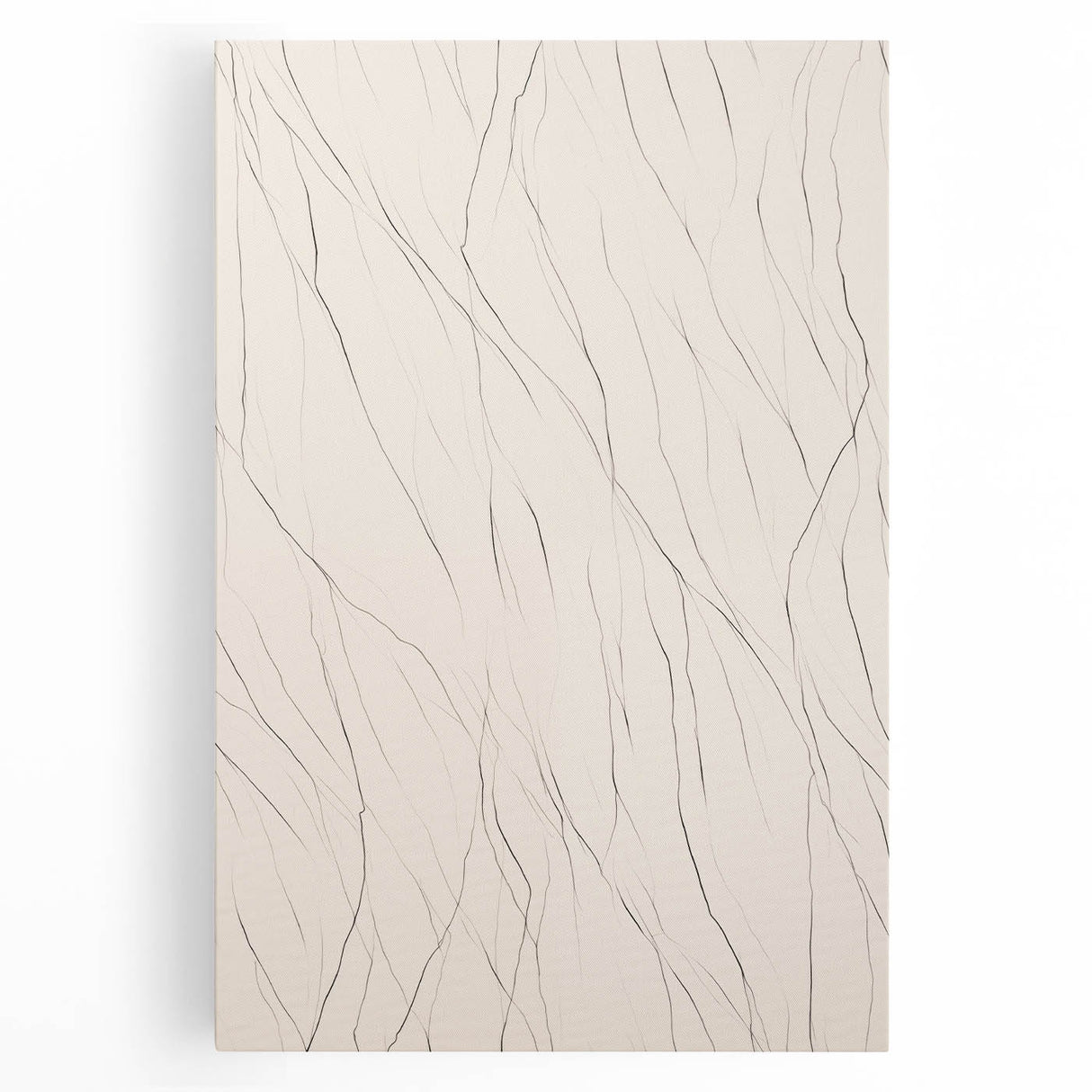Minimalist Wall Art – Abstract Clean Line Pattern in Neutral Tones