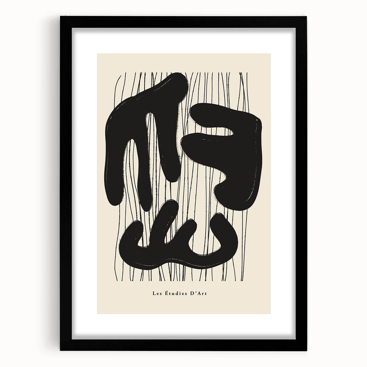 Minimalist Abstract Art – Les Étudies D'Art Black and White Design