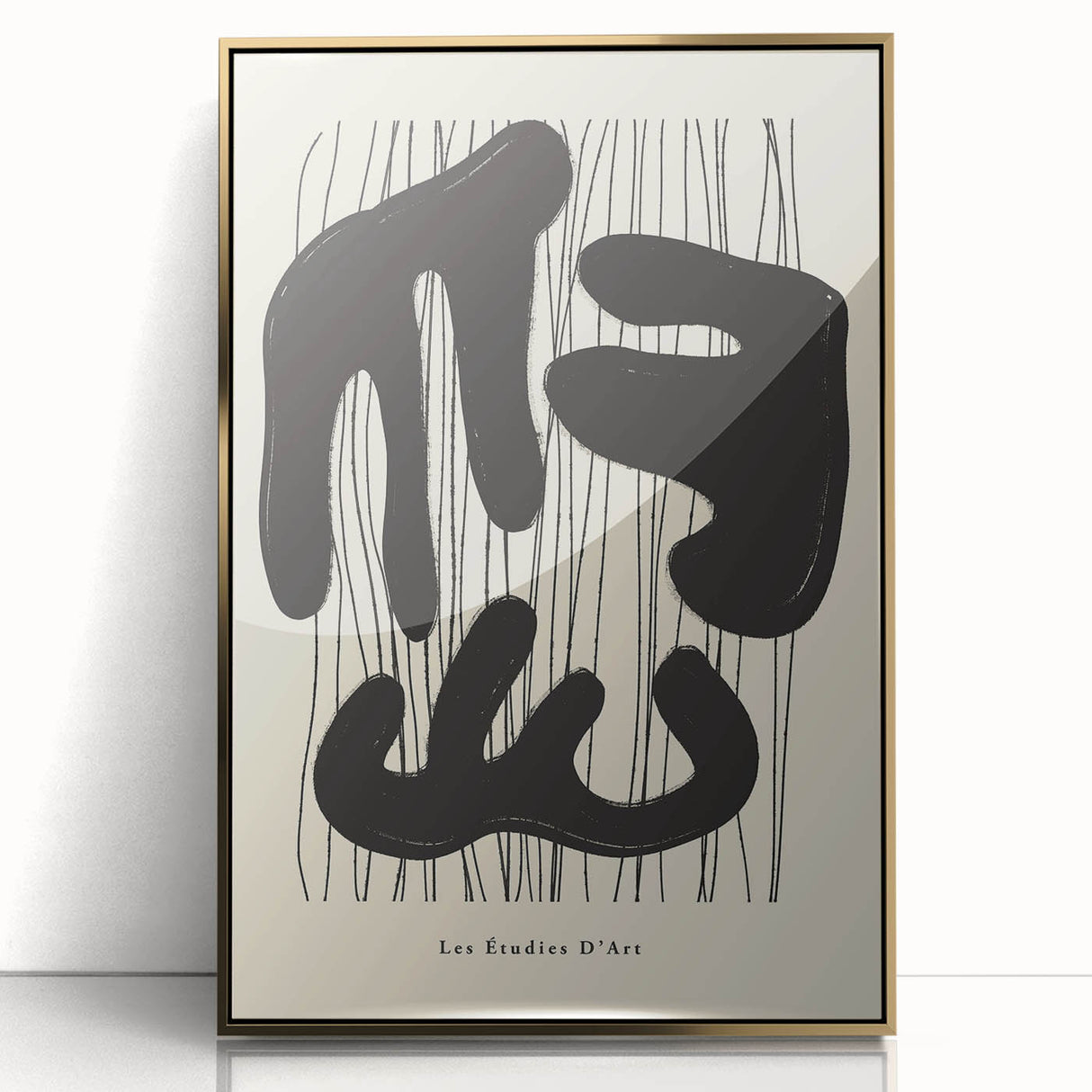 Minimalist Abstract Art – Les Étudies D'Art Black and White Design