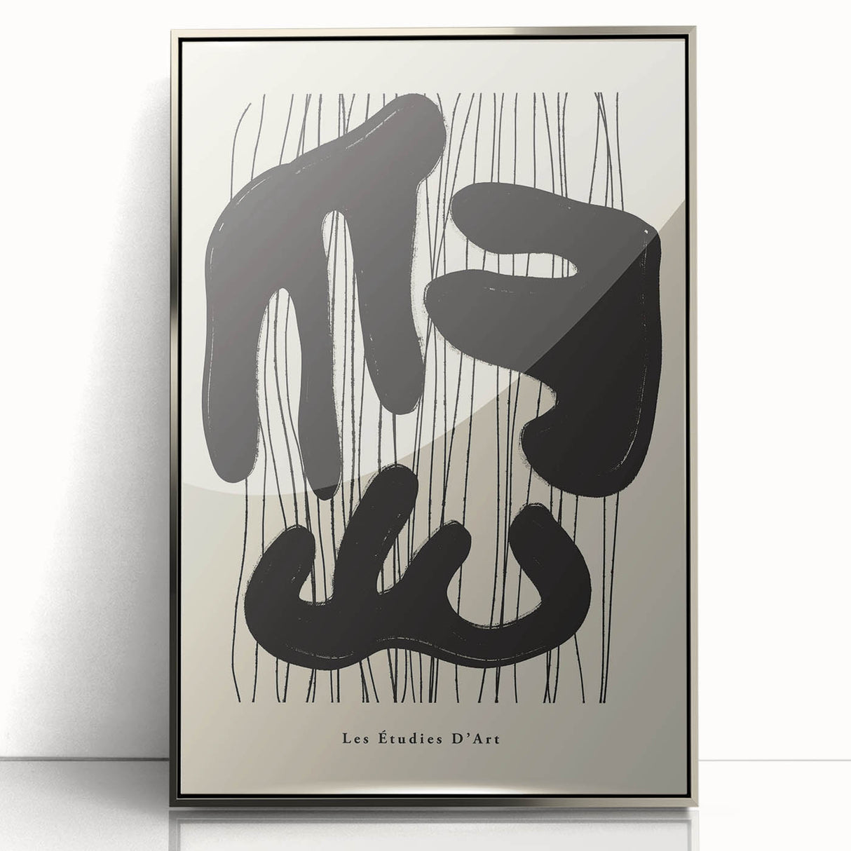 Minimalist Abstract Art – Les Étudies D'Art Black and White Design
