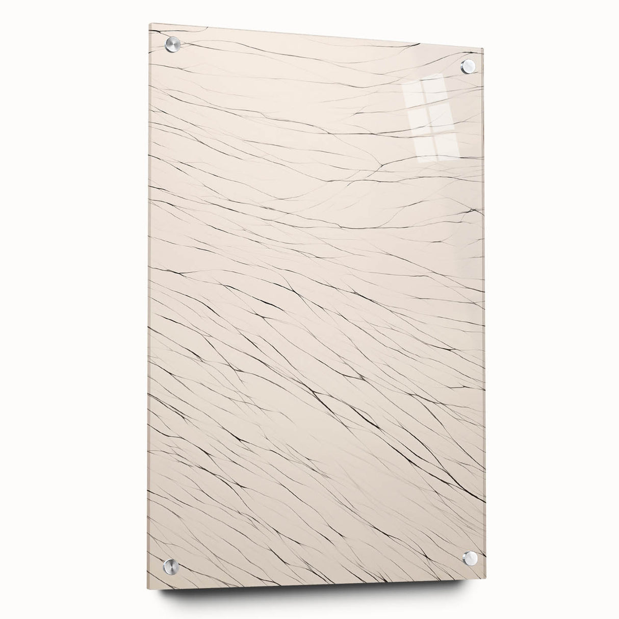 Abstract Minimalist Art – Flowing Line Pattern in Neutral Tones