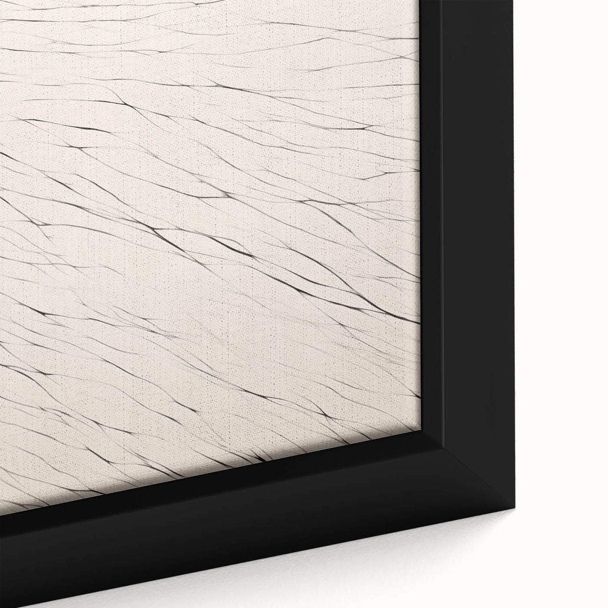 Abstract Minimalist Art – Flowing Line Pattern in Neutral Tones