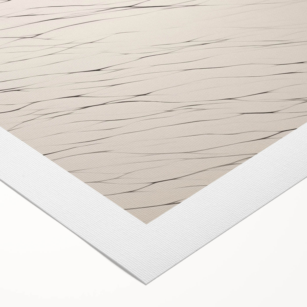Abstract Minimalist Art – Flowing Line Pattern in Neutral Tones