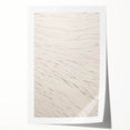 Abstract Minimalist Art – Flowing Line Pattern in Neutral Tones