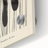 Abstract Minimalist Art – Les Étudies D'Art Bold Organic Form