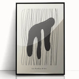 Abstract Minimalist Art – Les Étudies D'Art Bold Organic Form