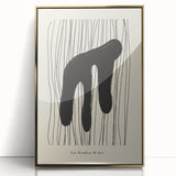 Abstract Minimalist Art – Les Étudies D'Art Bold Organic Form