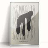 Abstract Minimalist Art – Les Étudies D'Art Bold Organic Form