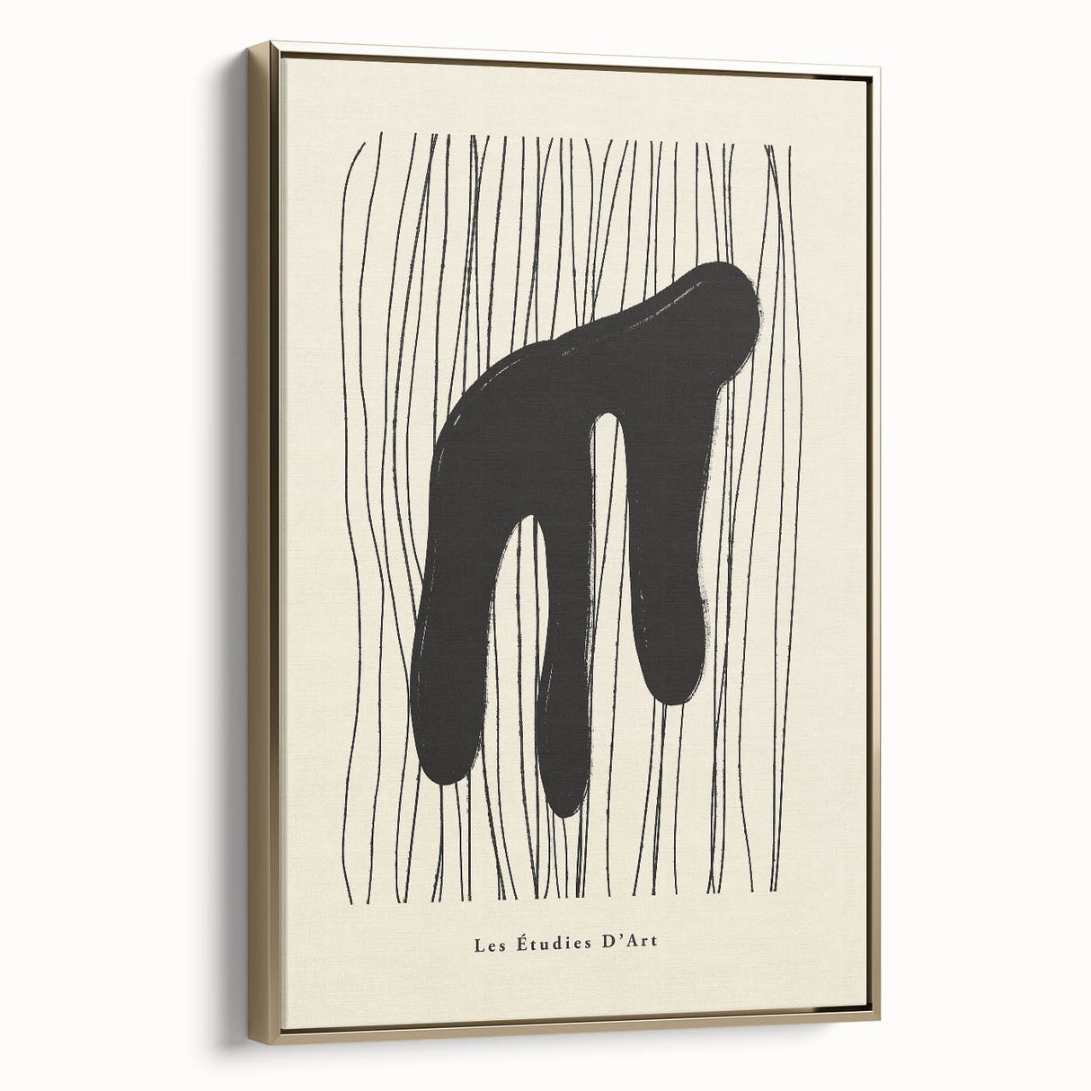Abstract Minimalist Art – Les Étudies D'Art Bold Organic Form