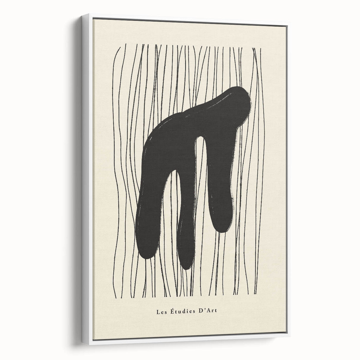 Abstract Minimalist Art – Les Étudies D'Art Bold Organic Form