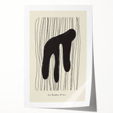 Abstract Minimalist Art – Les Étudies D'Art Bold Organic Form