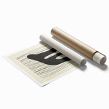 Abstract Minimalist Art – Les Étudies D'Art Bold Organic Form