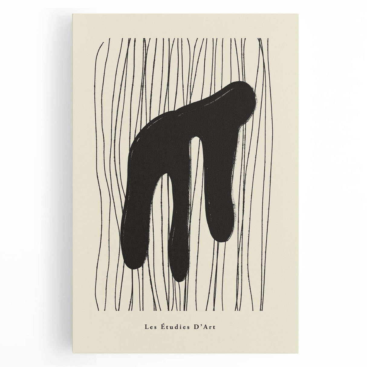 Abstract Minimalist Art – Les Étudies D'Art Bold Organic Form