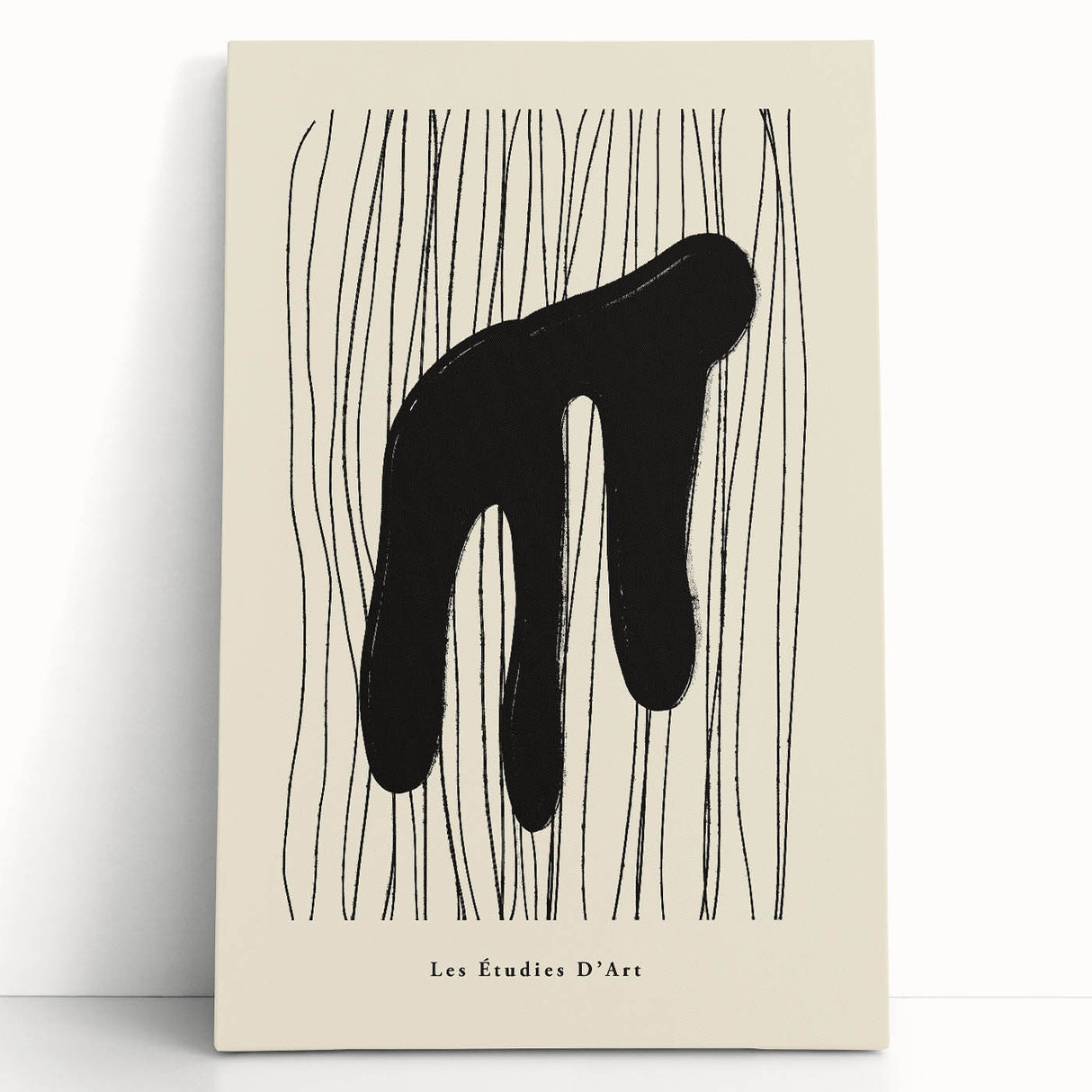 Abstract Minimalist Art – Les Étudies D'Art Bold Organic Form