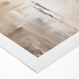 Minimalist Abstract Art – Subtle Landscape with Figures in Neutral Tones