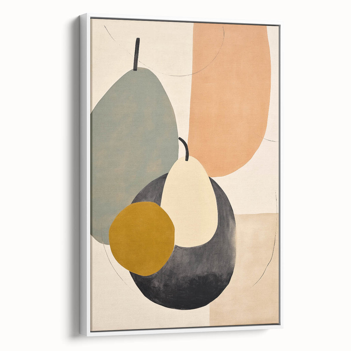Modern Minimalist Art – Abstract Geometric Shapes in Soft Earth Tones