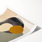 Modern Minimalist Art – Abstract Geometric Shapes in Soft Earth Tones