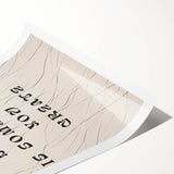 Minimalist Quote Wall Art – "Balance is Something You Create" with Abstract Lines