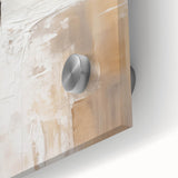 Minimalist Abstract Art – Soft Landscape with Figures in Neutral Tones