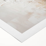 Minimalist Abstract Art – Soft Landscape with Figures in Neutral Tones