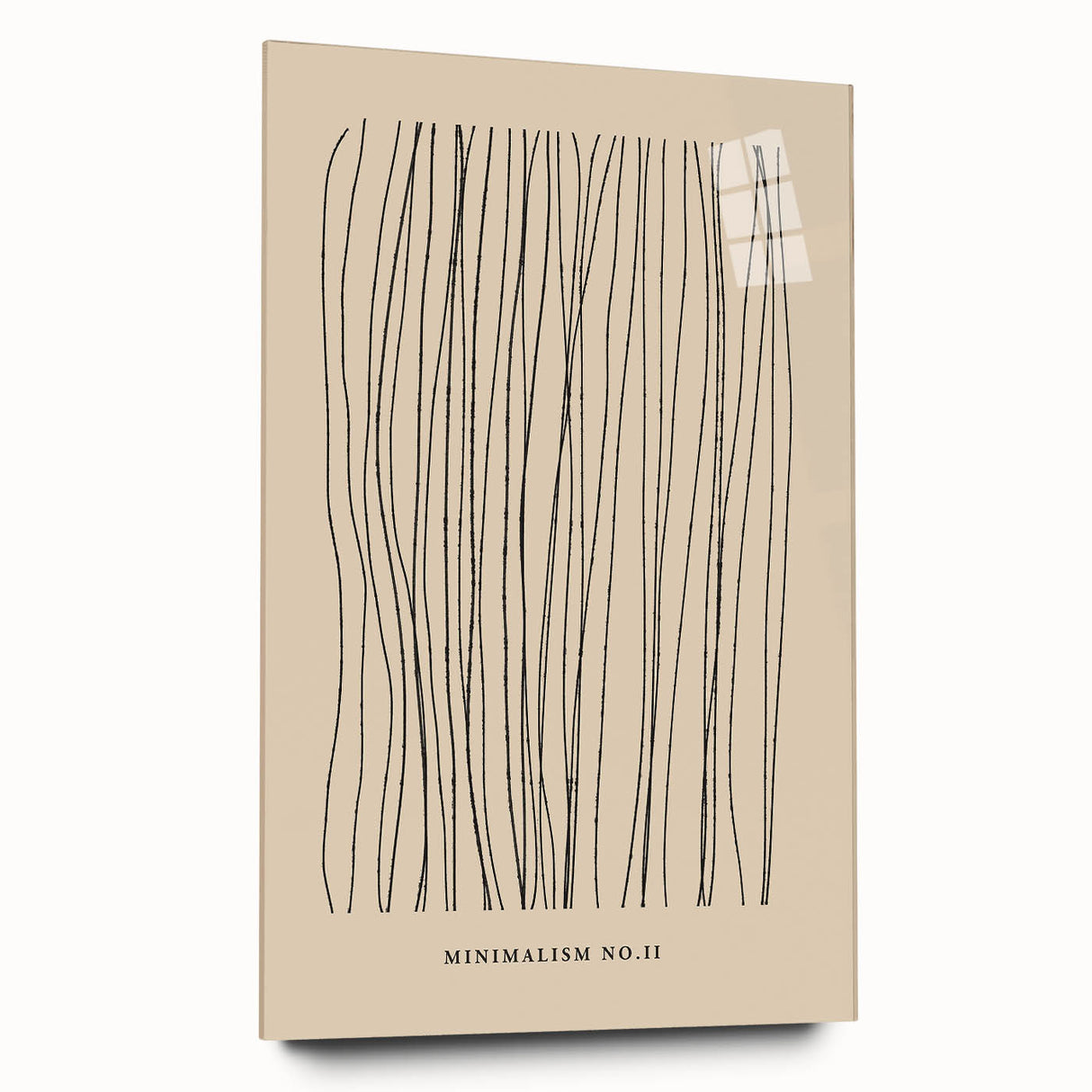 Minimalist Abstract Line Art – Minimalism No.II in Neutral Tones