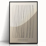 Minimalist Abstract Line Art – Minimalism No.II in Neutral Tones