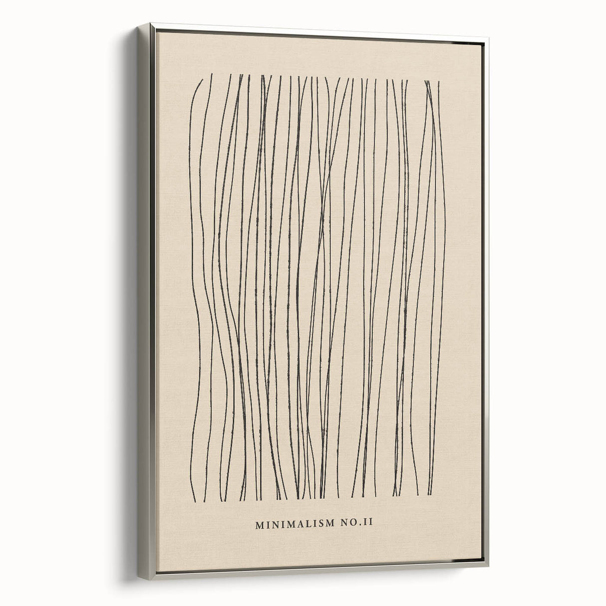 Minimalist Abstract Line Art – Minimalism No.II in Neutral Tones