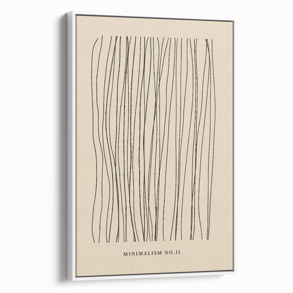 Minimalist Abstract Line Art – Minimalism No.II in Neutral Tones